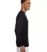 N3165 A4 Adult Cooling Performance Long Sleeve Cre in Black side view