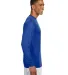 N3165 A4 Adult Cooling Performance Long Sleeve Cre in Royal side view
