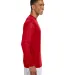 N3165 A4 Adult Cooling Performance Long Sleeve Cre in Scarlet side view