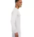 N3165 A4 Adult Cooling Performance Long Sleeve Cre in White side view
