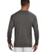 N3165 A4 Adult Cooling Performance Long Sleeve Cre in Graphite back view