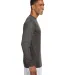 N3165 A4 Adult Cooling Performance Long Sleeve Cre in Graphite side view