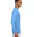 N3165 A4 Adult Cooling Performance Long Sleeve Cre in Light blue side view