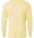 N3165 A4 Adult Cooling Performance Long Sleeve Cre in Light yellow back view