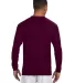 N3165 A4 Adult Cooling Performance Long Sleeve Cre in Maroon back view
