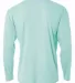 N3165 A4 Adult Cooling Performance Long Sleeve Cre in Pastel mint back view