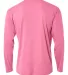 N3165 A4 Adult Cooling Performance Long Sleeve Cre in Pink back view