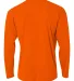 N3165 A4 Adult Cooling Performance Long Sleeve Cre in Safety orange back view