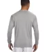 N3165 A4 Adult Cooling Performance Long Sleeve Cre in Silver back view