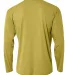 N3165 A4 Adult Cooling Performance Long Sleeve Cre in Vegas gold back view
