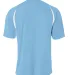 N3181 A4 Adult Cooling Performance Color Block Sho in Light blue/ wht back view