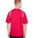 N3181 A4 Adult Cooling Performance Color Block Sho in Scarlet/ white back view