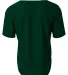 N4184 A4 Adult Short Sleeve Full Button Baseball T in Forest green back view
