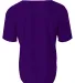 N4184 A4 Adult Short Sleeve Full Button Baseball T in Purple back view