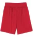 N5184 A4 7 Inch Adult Lined Micromesh Shorts in Scarlet front view