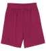 N5255 A4 9 Inch Adult Lined Micromesh Shorts in Cardinal front view