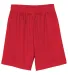 N5255 A4 9 Inch Adult Lined Micromesh Shorts in Scarlet front view