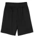 N5255 A4 9 Inch Adult Lined Micromesh Shorts in Black front view