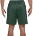 N5293 A4 Adult Lined Tricot Mesh Shorts in Forest green back view