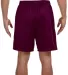 N5293 A4 Adult Lined Tricot Mesh Shorts in Maroon back view