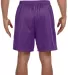 N5293 A4 Adult Lined Tricot Mesh Shorts in Purple back view