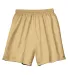 N5293 A4 Adult Lined Tricot Mesh Shorts in Vegas gold front view