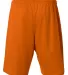 N5296 A4 Adult Lined Tricot Mesh Shorts in Athletic orange back view