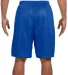 N5296 A4 Adult Lined Tricot Mesh Shorts in Royal back view