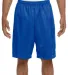 N5296 A4 Adult Lined Tricot Mesh Shorts in Royal front view