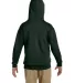 996Y JERZEES® NuBlend™ Youth Hooded Pullover Sw FOREST GREEN back view