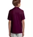 NB3142 A4 Youth Cooling Performance Crew in Maroon back view