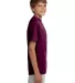 NB3142 A4 Youth Cooling Performance Crew in Maroon side view