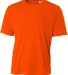 NB3142 A4 Youth Cooling Performance Crew in Safety orange front view