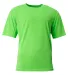 NB3142 A4 Youth Cooling Performance Crew in Safety green front view