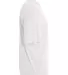 NB3143 A4 Youth Tek 2-Button Henley WHITE side view