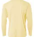 NB3165 A4 Youth Cooling Performance Long Sleeve Cr in Light yellow back view