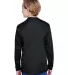 NB3165 A4 Youth Cooling Performance Long Sleeve Cr in Black back view