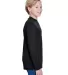 NB3165 A4 Youth Cooling Performance Long Sleeve Cr in Black side view