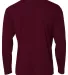 NB3165 A4 Youth Cooling Performance Long Sleeve Cr in Maroon back view