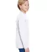 NB3165 A4 Youth Cooling Performance Long Sleeve Cr in White side view