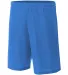 NB5184 A4 6 Inch Youth Lined Micromesh Shorts in Royal front view