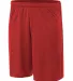 NB5281 A4 Youth Cooling Performance Power Mesh Pra in Scarlet front view