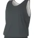 NF1270 A4 Adult Reversible Mesh Tank in Graphite/ white front view