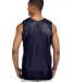 NF1270 A4 Adult Reversible Mesh Tank in Navy/ white back view