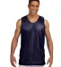 NF1270 A4 Adult Reversible Mesh Tank in Navy/ white front view
