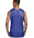NF1270 A4 Adult Reversible Mesh Tank in Royal/ white back view