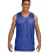 NF1270 A4 Adult Reversible Mesh Tank in Royal/ white front view