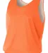 NF1270 A4 Adult Reversible Mesh Tank in Orange/ white front view