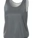 NW1000 A4 Reversible Mesh Tank in Graphite/ white front view
