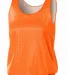 NW1000 A4 Reversible Mesh Tank in Orange/ white front view